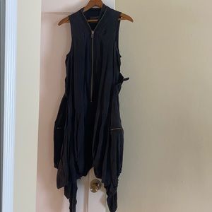 Black All Saints multi lengths dress